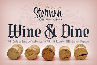 Am Wine&Dine werden 10 Weine serviert